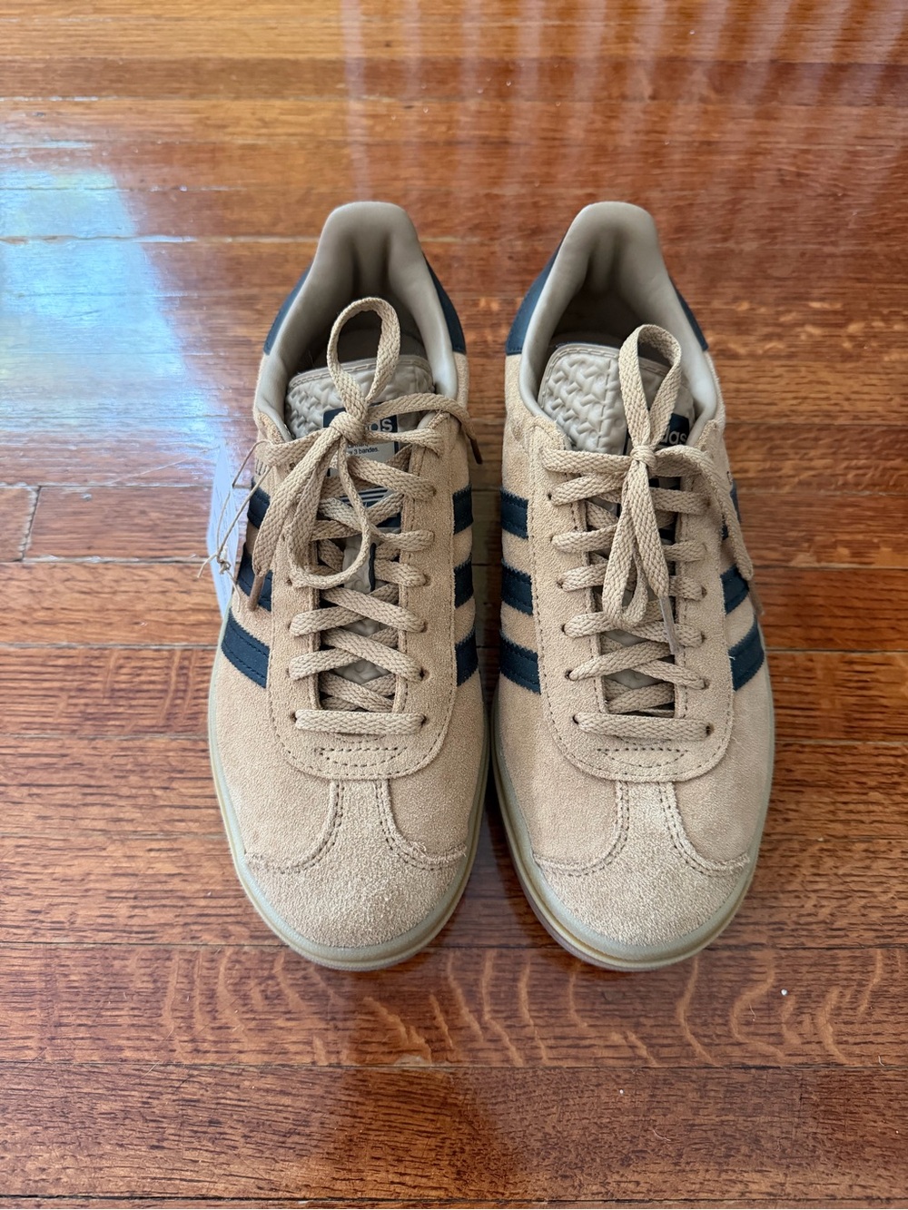 Women’s Gazelle Adidas Suede Casual Sneakers with Black Stripes